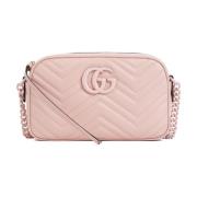 Gucci Marmont 2 Handväska i Perfect Pink Pink, Dam