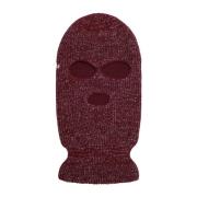 Supreme Begränsad upplaga Lurex Balaclava Burgundy Red, Unisex