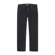 Supreme Stone Washed Slim Jean Svart Black, Herr