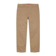 Supreme Begränsad upplaga Arbetsbyxa Khaki Monogram Beige, Herr