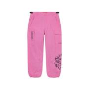 Supreme Vattenavvisande Nylon Ripstop Rosa Byxor Pink, Herr