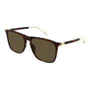 Gucci Stiliga solglasögon i Havana/Brun Brown, Herr