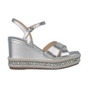 ALMA EN PENA Rhinestone Kilklack Sandal Gray, Dam