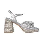 Alma EN Pena Dekorerad Plattform Sandal Gray, Dam