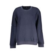 Cavalli Class Blå Broderad Fleece Sweatshirt Blue, Herr