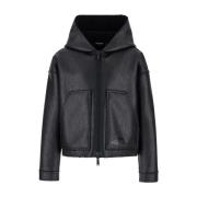 Dsquared2 Svart Ikonisk Front Zip Kappa Black, Herr