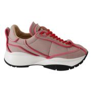 Jimmy Choo Elegant Vadderade Sneakers i Ballettrosa Pink, Dam