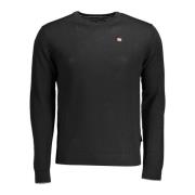 Napapijri Black Sweater Black, Herr