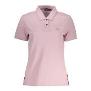 Napapijri Stilren Rosa Polo med Kontrastdetaljer Pink, Dam