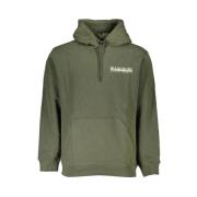 Napapijri Grön Fleece Hoodie Green, Herr