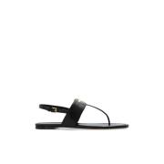 Tory Burch Lädersandaler Eleanor Black, Dam