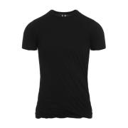 Rick Owens Svart Double SS T-Tröja Black, Herr