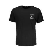 Bikkembergs Svart T-shirt med logotryck Black, Herr