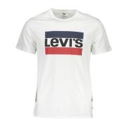 Levi's Krispigt Vit Bomull Logo T-shirt White, Herr