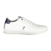 Napapijri Vit Polyester Sneaker med Snörning White, Herr