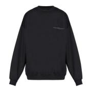 Y-3 Sweatshirt med tryckt logotyp Black, Unisex