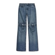 Coperni Jeans med dekorativa ben Blue, Dam