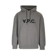 A.p.c. Milo Hoodie Grå Bomull Gray, Herr