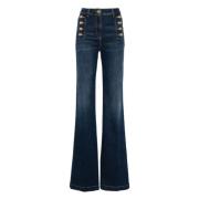 Elisabetta Franchi Blå Denim Jeans Blue, Dam