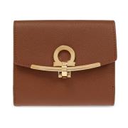 Salvatore Ferragamo Läderplånbok Brown, Dam