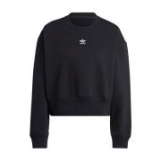 Adidas Svart Essentials Crew Sweatshirt Black, Dam