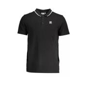 Fila Elegant svart bomullspolotröja Black, Herr