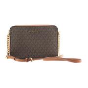 Michael Kors Stor East West Crossbody Väska Brun Brown, Dam