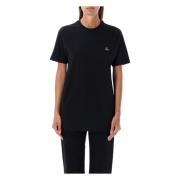 Vivienne Westwood Multicolor Orb Classic T-Shirt Svart Black, Dam