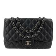 Chanel Vintage Pre-owned Laeder crossbodyvskor Black, Dam