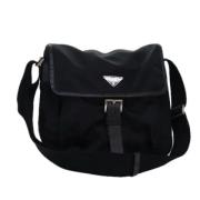 Prada Vintage Pre-owned Nylon prada-vskor Black, Dam