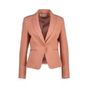 Amélie & Amélie Mörk persika blazer jacka Orange, Dam