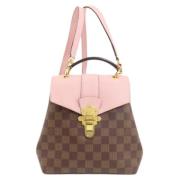 Louis Vuitton Vintage Pre-owned Tyg axelremsvskor Brown, Dam