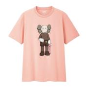 Kaws Begränsad upplaga Rosa Companion Tee Pink, Herr