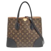 Louis Vuitton Vintage Pre-owned Laeder totevskor Brown, Dam