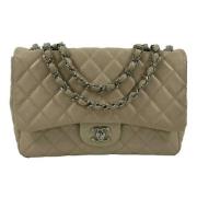 Chanel Vintage Pre-owned Laeder chanel-vskor Beige, Dam