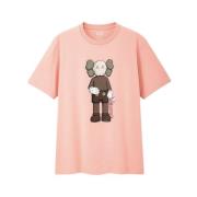 Kaws Begränsad upplaga Companion Tee Rosa Pink, Herr