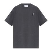 Maison Kitsuné T-shirt med lapp Gray, Herr