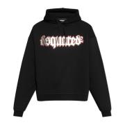 Dsquared2 Sweatshirt med logotyp Black, Herr