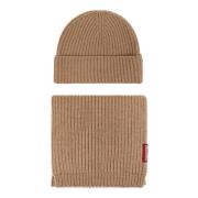 Dsquared2 Set: hatt med halsduk Beige, Dam