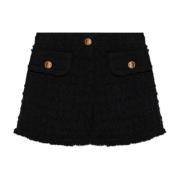 Versace Tweed Shorts Black, Dam