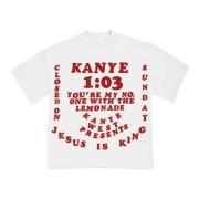 Cactus Plant Flea Market Kanye West JIK III T-shirt Vit White, Herr