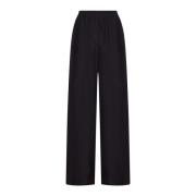 Alysi Straight Leg Trousers Purple, Dam