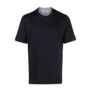 Brunello Cucinelli Lagerblå T-shirt Blue, Herr