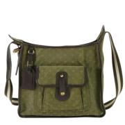 Louis Vuitton Vintage Pre-owned Canvas axelremsvskor Green, Dam