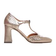 Chie Mihara Elegant Klack Mante Skor Beige, Dam