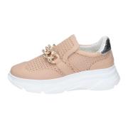 Stokton Läder Damsneakers Stiliga Skor Pink, Dam