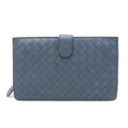 Bottega Veneta Vintage Pre-owned Laeder plnbcker Blue, Dam