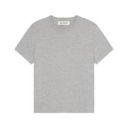 Róhe Melange Classic T-Shirt Ljusgrå Gray, Dam