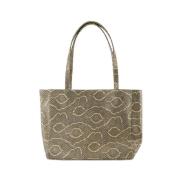 Chylak Python Print Shopper Väska Beige, Dam