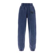 Alexander Wang Faded Effect Jogger Sweatpants Blue, Dam